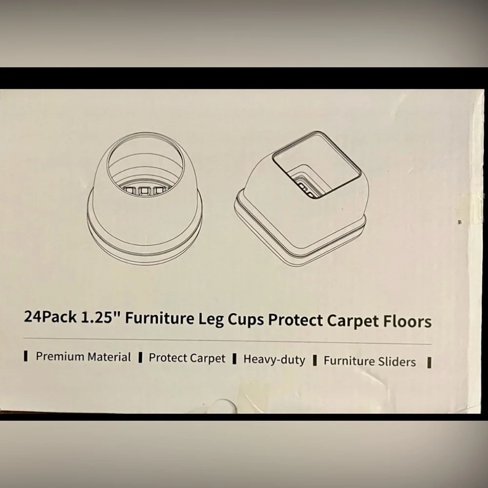 24pc Chair leg protector cups